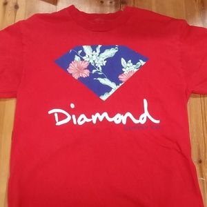 Diamond Supply Red Floral